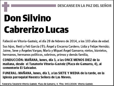 CABRERIZO LUCAS,SILVINO