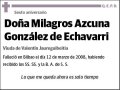 AZCUNA GONZALEZ DE ECHAVARRI,MILAGROS