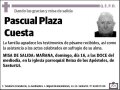 PLAZA CUESTA,PASCUAL