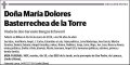 BASTERRECHEA DE LA TORRE,MARIA DOLORES