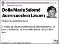 AURRECOECHEA LASUEN,MARIA SALOME