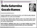GOZALO RAMOS,SATURNINA