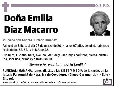 DIAZ MACARRO,EMILIA