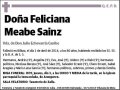 MEABE SAINZ,FELICIANA