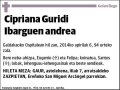 GURIDI IBARGUEN,CIPRIANA