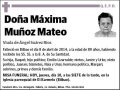 MUÑOZ MATEO,MAXIMA