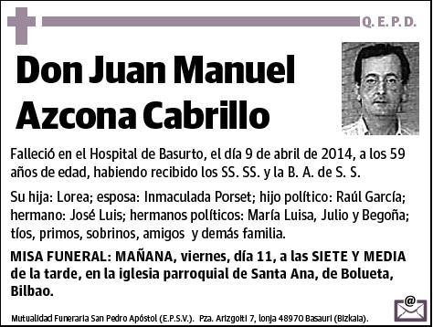 AZCONA CABRILLO,JUAN MANUEL