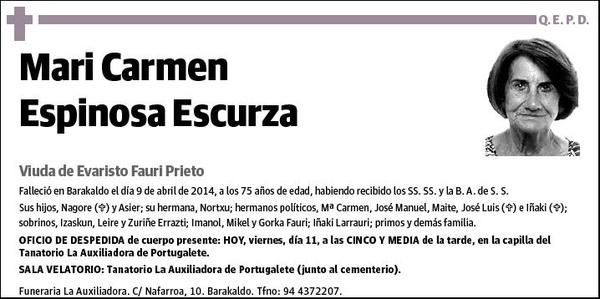 ESPINOSA ESCURZA,MARI CARMEN