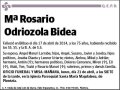 ODRIOZOLA BIDEA,Mª ROSARIO
