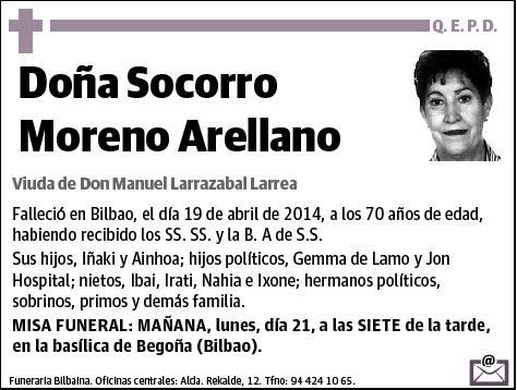 MORENO ARELLANO,SOCORRO