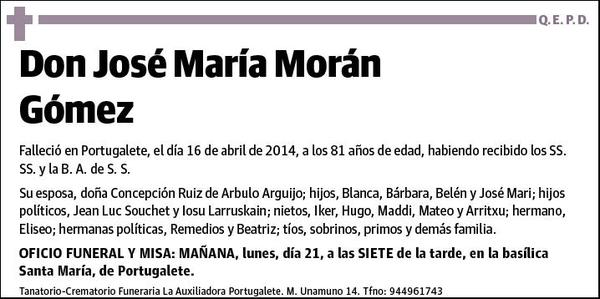 MORAN GOMEZ,JOSE MARIA