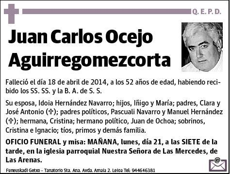 OCEJO AGUIRREGOMEZCORTA,JUAN CARLOS