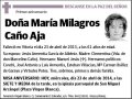 CAÑO AJA,MARIA MILAGROS