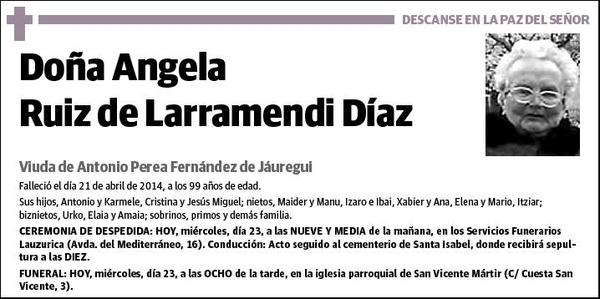 RUIZ DE LARRAMENDI DIAZ,ANGELA