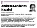GANDARIAS NAZABAL,ANDRESA