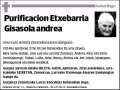 ETXEBARRIA GISASOLA,PURIFICACION