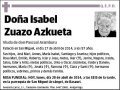ZUAZO AZKUETA,ISABEL