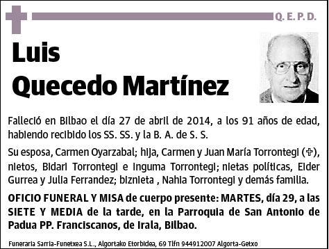QUECEDO MARTINEZ,LUIS