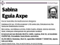 EGUIA AXPE,SABINA