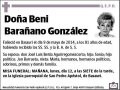 BARAÑANO GONZALEZ,BENI
