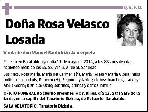 VELASCO LOSADA,ROSA