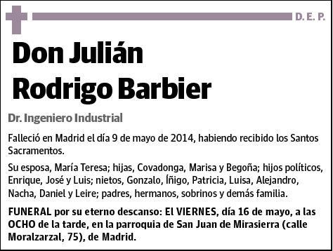 RODRIGO BARBIER,JULIAN