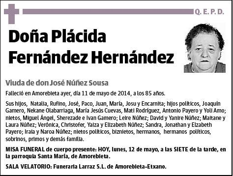 FERNANDEZ HERNANDEZ,PLACIDA