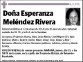 MELENDEZ RIVERA,ESPERANZA