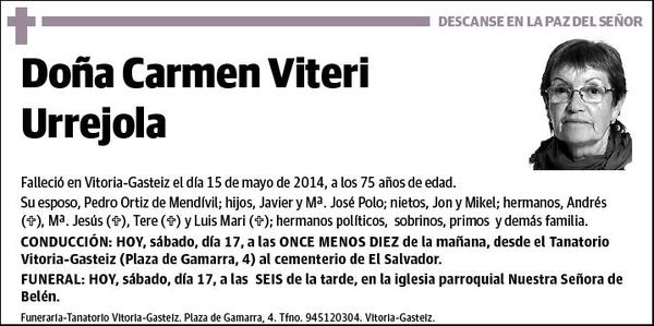 VITERI URREJOLA,CARMEN