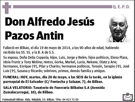 PAZOS ANTIN,ALFREDO JESUS
