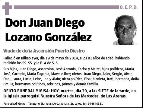 LOZANO GONZALEZ,JUAN DIEGO