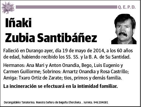 ZUBIA SANTIBAÑEZ,IÑAKI