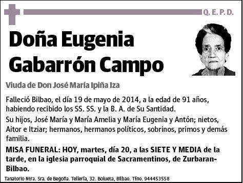 GABARRON CAMPO,EUGENIA