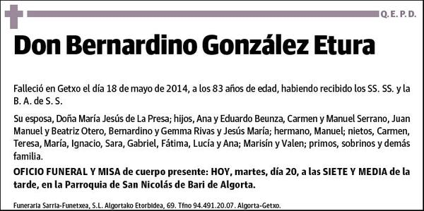 GONZALEZ ETURA,BERNARDINO
