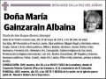 GAINZARAIN ALBAINA,MARIA