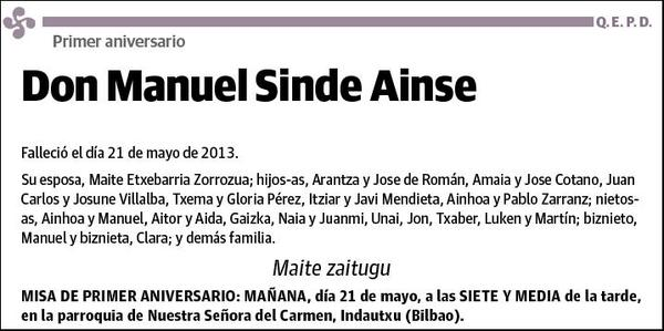 SINDE AINSE,MANUEL