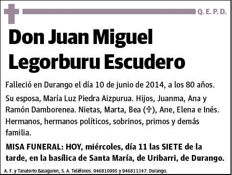 LEGORBURU ESCUDERO,JUAN MIGUEL