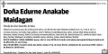 ANAKABE MAIDAGAN,EDURNE