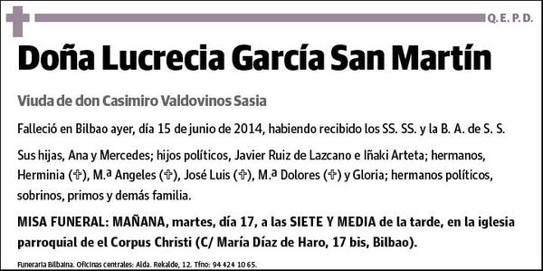 GARCIA SAN MARTIN,LUCRECIA