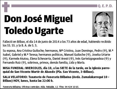 TOLEDO UGARTE,JOSE MIGUEL