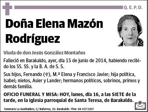 MAZON RODRIGUEZ,ELENA