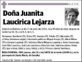 LAUCIRICA LEJARZA,JUANITA