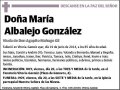 ALBALEJO GONZALEZ,MARIA