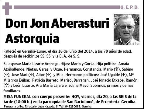 ABERASTURI ASTORQUIA,JON
