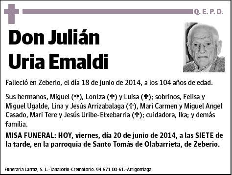URIA EMALDI,JULIAN