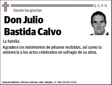 BASTIDA CALVO,JULIO