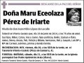 ECEOLAZA DE IRIARTE,MARU