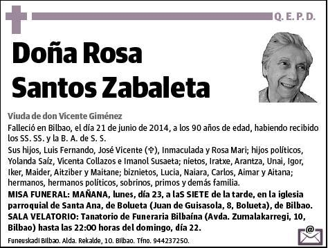 SANTOS ZABALETA,ROSA