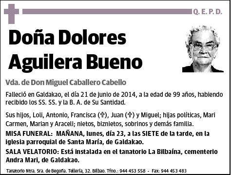 AGUILERA BUENO,DOLORES