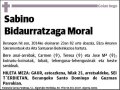 BIDAURRATZAGA MORAL,SABINO